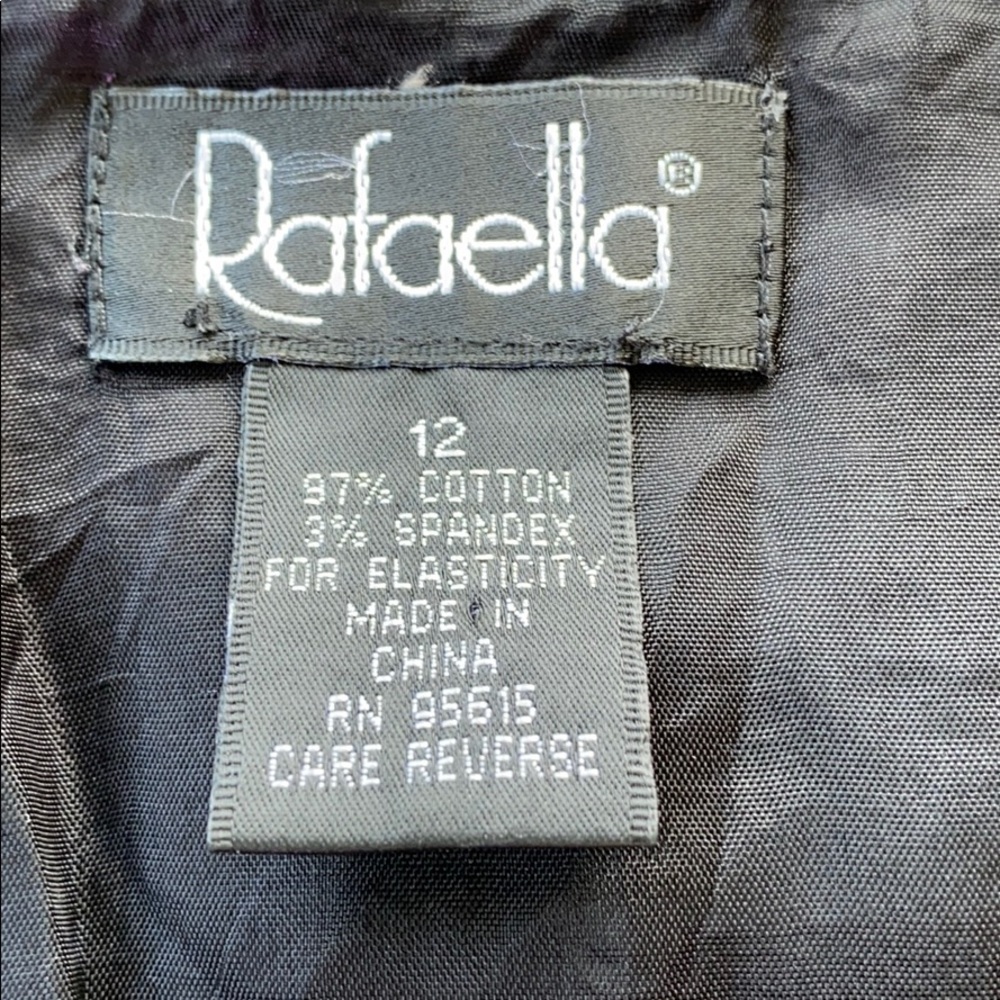 Rafaella Purple Floral Patterned Skirt, Size 12 - Picture 5 of 5